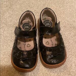 Livie & Luca Black Dress Shoes Shiny Leather Strap